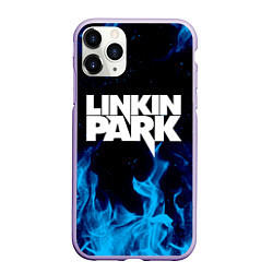 Чехол iPhone 11 Pro матовый LINKIN PARK, цвет: 3D-светло-сиреневый