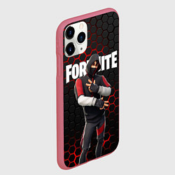 Чехол iPhone 11 Pro матовый FORTNITE IKONIK, цвет: 3D-малиновый — фото 2