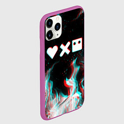 Чехол iPhone 11 Pro матовый LOVE DEATH ROBOTS LDR, цвет: 3D-фиолетовый — фото 2