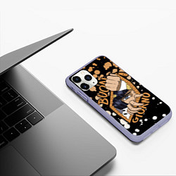 Чехол iPhone 11 Pro матовый JoJo Bizarre Adventure, цвет: 3D-светло-сиреневый — фото 2