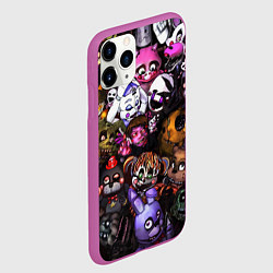 Чехол iPhone 11 Pro матовый Five Nights At Freddy's, цвет: 3D-фиолетовый — фото 2