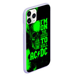 Чехол iPhone 11 Pro матовый I'm on the highway to hell ACDC, цвет: 3D-светло-сиреневый — фото 2