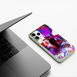 Чехол iPhone 11 Pro матовый BILLIE ELLISH, цвет: 3D-салатовый — фото 2