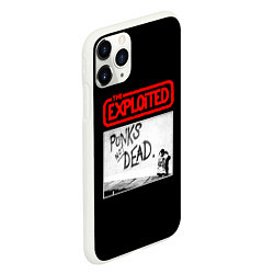 Чехол iPhone 11 Pro матовый Punks Not Dead, цвет: 3D-белый — фото 2