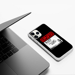 Чехол iPhone 11 Pro матовый Punks Not Dead, цвет: 3D-белый — фото 2