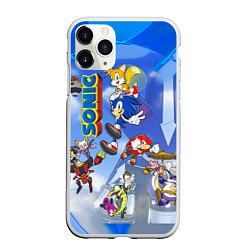 Чехол iPhone 11 Pro матовый Sonic, цвет: 3D-белый