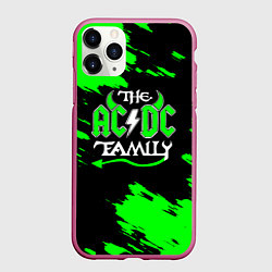 Чехол iPhone 11 Pro матовый The ACDC famely, цвет: 3D-малиновый