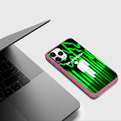 Чехол iPhone 11 Pro матовый BILLIE ELLISH, цвет: 3D-малиновый — фото 2