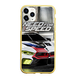 Чехол iPhone 11 Pro матовый Need for Speed, цвет: 3D-желтый