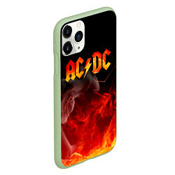 Чехол iPhone 11 Pro матовый ACDC, цвет: 3D-салатовый — фото 2