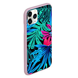 Чехол iPhone 11 Pro матовый Тропикана, цвет: 3D-розовый — фото 2
