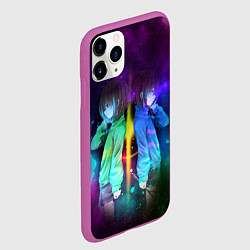Чехол iPhone 11 Pro матовый UNDERTALE, цвет: 3D-фиолетовый — фото 2