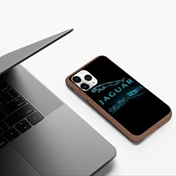 Чехол iPhone 11 Pro матовый Jaguar, цвет: 3D-коричневый — фото 2