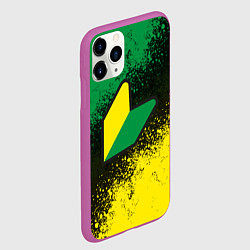 Чехол iPhone 11 Pro матовый JDM LOGO, цвет: 3D-фиолетовый — фото 2