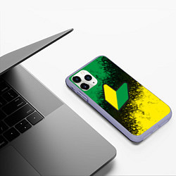 Чехол iPhone 11 Pro матовый JDM LOGO, цвет: 3D-светло-сиреневый — фото 2