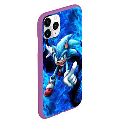 Чехол iPhone 11 Pro матовый Blue Sonic, цвет: 3D-фиолетовый — фото 2