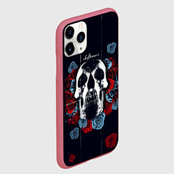 Чехол iPhone 11 Pro матовый Deftones Rose, цвет: 3D-малиновый — фото 2