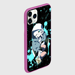 Чехол iPhone 11 Pro матовый UNDERTALE, цвет: 3D-фиолетовый — фото 2