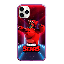 Чехол iPhone 11 Pro матовый Brawl stars Nita Нита, цвет: 3D-фиолетовый