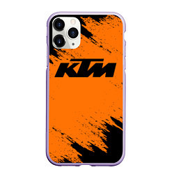 Чехол iPhone 11 Pro матовый KTM, цвет: 3D-светло-сиреневый