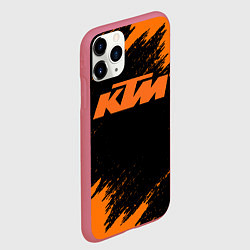 Чехол iPhone 11 Pro матовый KTM, цвет: 3D-малиновый — фото 2