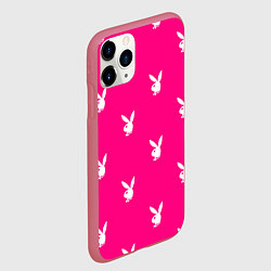 Чехол iPhone 11 Pro матовый PLAYBOY, цвет: 3D-малиновый — фото 2