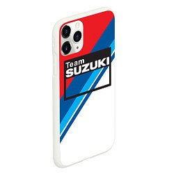 Чехол iPhone 11 Pro матовый Suzuki Moto Sport, цвет: 3D-белый — фото 2