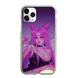 Чехол iPhone 11 Pro матовый PINK HEAR, цвет: 3D-салатовый