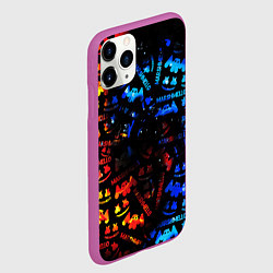 Чехол iPhone 11 Pro матовый MARSMELLO FIRE, цвет: 3D-фиолетовый — фото 2