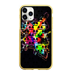 Чехол iPhone 11 Pro матовый MARSMELLO, цвет: 3D-желтый