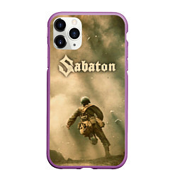 Чехол iPhone 11 Pro матовый Sabaton, цвет: 3D-фиолетовый