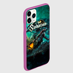 Чехол iPhone 11 Pro матовый Sabaton, цвет: 3D-фиолетовый — фото 2