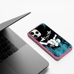 Чехол iPhone 11 Pro матовый Алиса, цвет: 3D-малиновый — фото 2