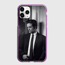 Чехол iPhone 11 Pro матовый Роберт Паттинсон, цвет: 3D-фиолетовый