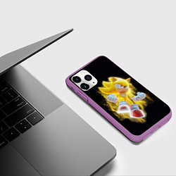 Чехол iPhone 11 Pro матовый Sonic, цвет: 3D-фиолетовый — фото 2