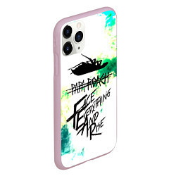 Чехол iPhone 11 Pro матовый Papa Roach, цвет: 3D-розовый — фото 2