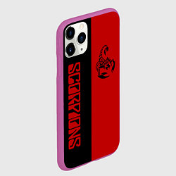 Чехол iPhone 11 Pro матовый SCORPIONS, цвет: 3D-фиолетовый — фото 2