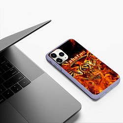 Чехол iPhone 11 Pro матовый SABATON, цвет: 3D-светло-сиреневый — фото 2