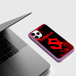 Чехол iPhone 11 Pro матовый SABATON, цвет: 3D-фиолетовый — фото 2