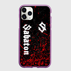 Чехол iPhone 11 Pro матовый SABATON, цвет: 3D-фиолетовый
