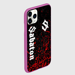 Чехол iPhone 11 Pro матовый SABATON, цвет: 3D-фиолетовый — фото 2