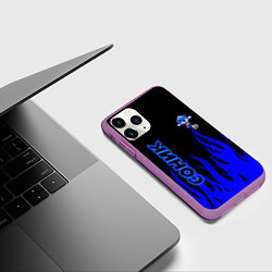 Чехол iPhone 11 Pro матовый Sonic, цвет: 3D-фиолетовый — фото 2
