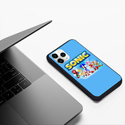 Чехол iPhone 11 Pro матовый SONIC, цвет: 3D-черный — фото 2