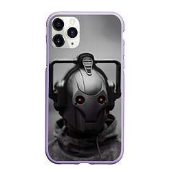 Чехол iPhone 11 Pro матовый CYBERMAN, цвет: 3D-светло-сиреневый