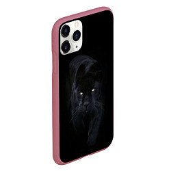 Чехол iPhone 11 Pro матовый Пантера, цвет: 3D-малиновый — фото 2