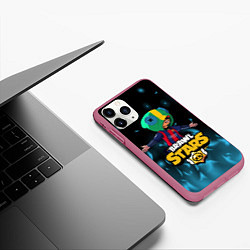 Чехол iPhone 11 Pro матовый Leon Messi Brawl Stars, цвет: 3D-малиновый — фото 2