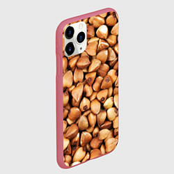 Чехол iPhone 11 Pro матовый Гречка, цвет: 3D-малиновый — фото 2