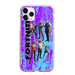 Чехол iPhone 11 Pro матовый Fortnite, цвет: 3D-розовый