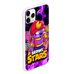 Чехол iPhone 11 Pro матовый BRAWL STARS GENE, цвет: 3D-белый — фото 2