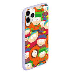 Чехол iPhone 11 Pro матовый ЮЖНЫЙ ПАРК, цвет: 3D-светло-сиреневый — фото 2